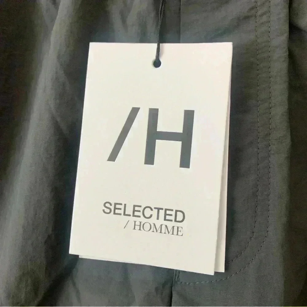 NWT Selected Homme Kith Recycled Nylon Joggers Pants Mens Size L.
